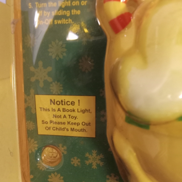 Vtge Holiday Buddies Booklight Snowman ,Series #1 of 3 Exclusive Designs4 - Picture 2 of 4